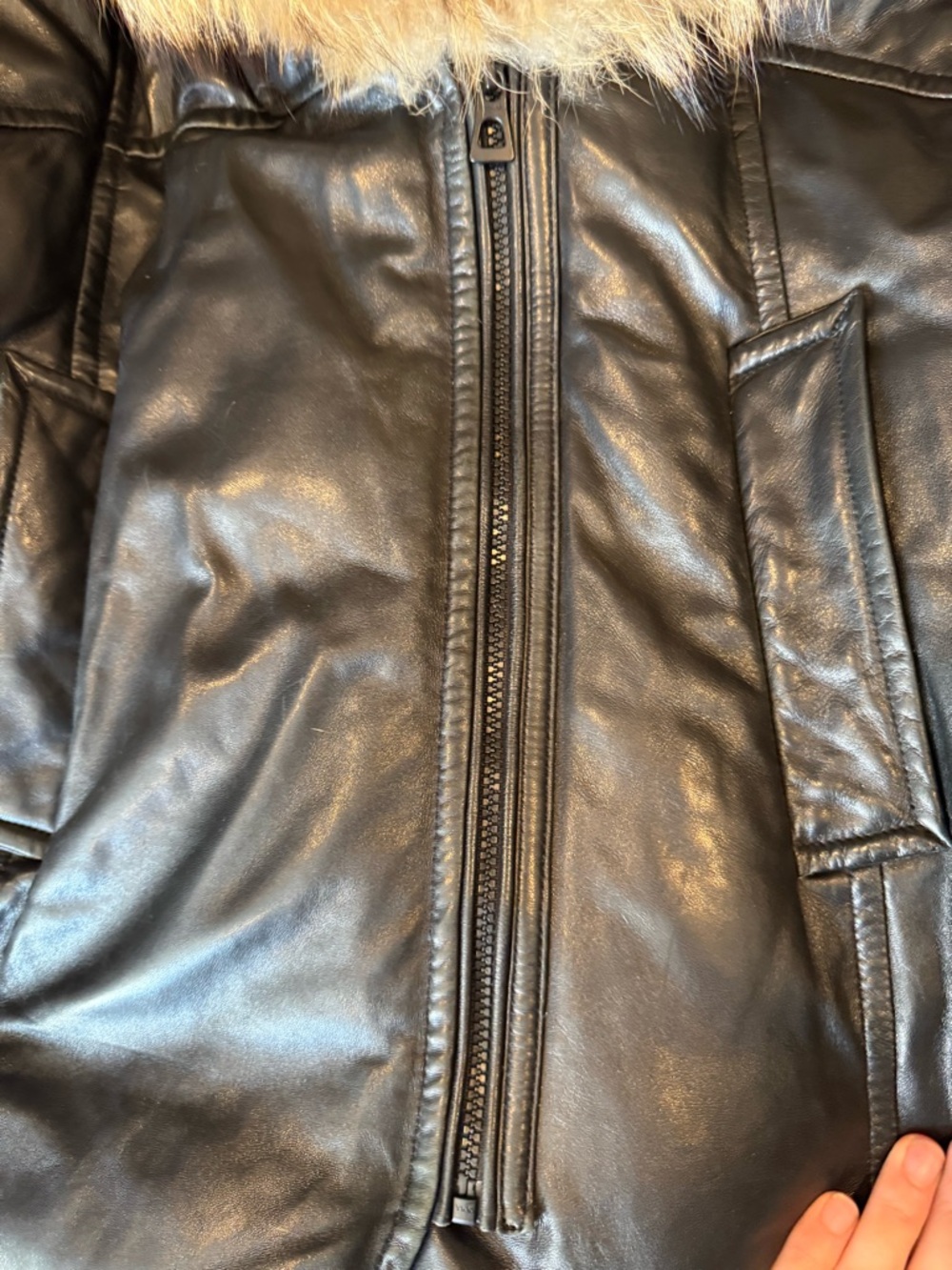 Rudsak Adelyna XL Real Leather And Fur Coat - Picture 10 of 16